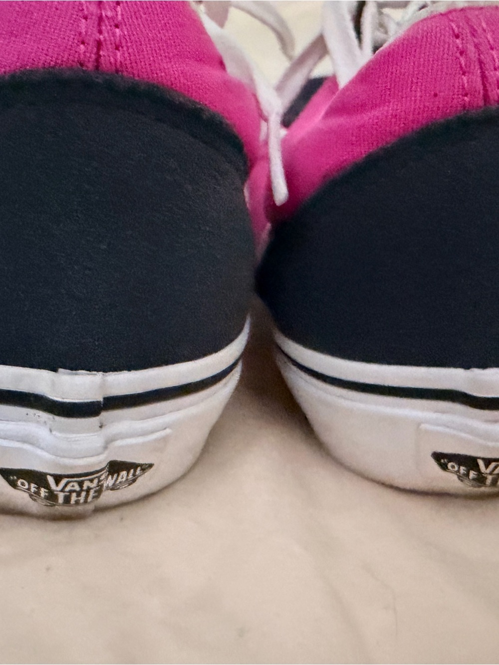 Vans Two Tone Ebony Rose Old Skool Low-Top Skate Sneakers - Picture 4 of 6